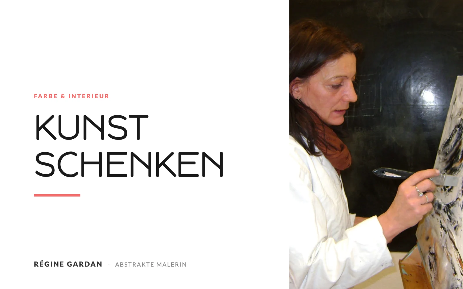 Kunst schenken: ein abstraktes Bild, das die Persönlichkeit widerspiegelt