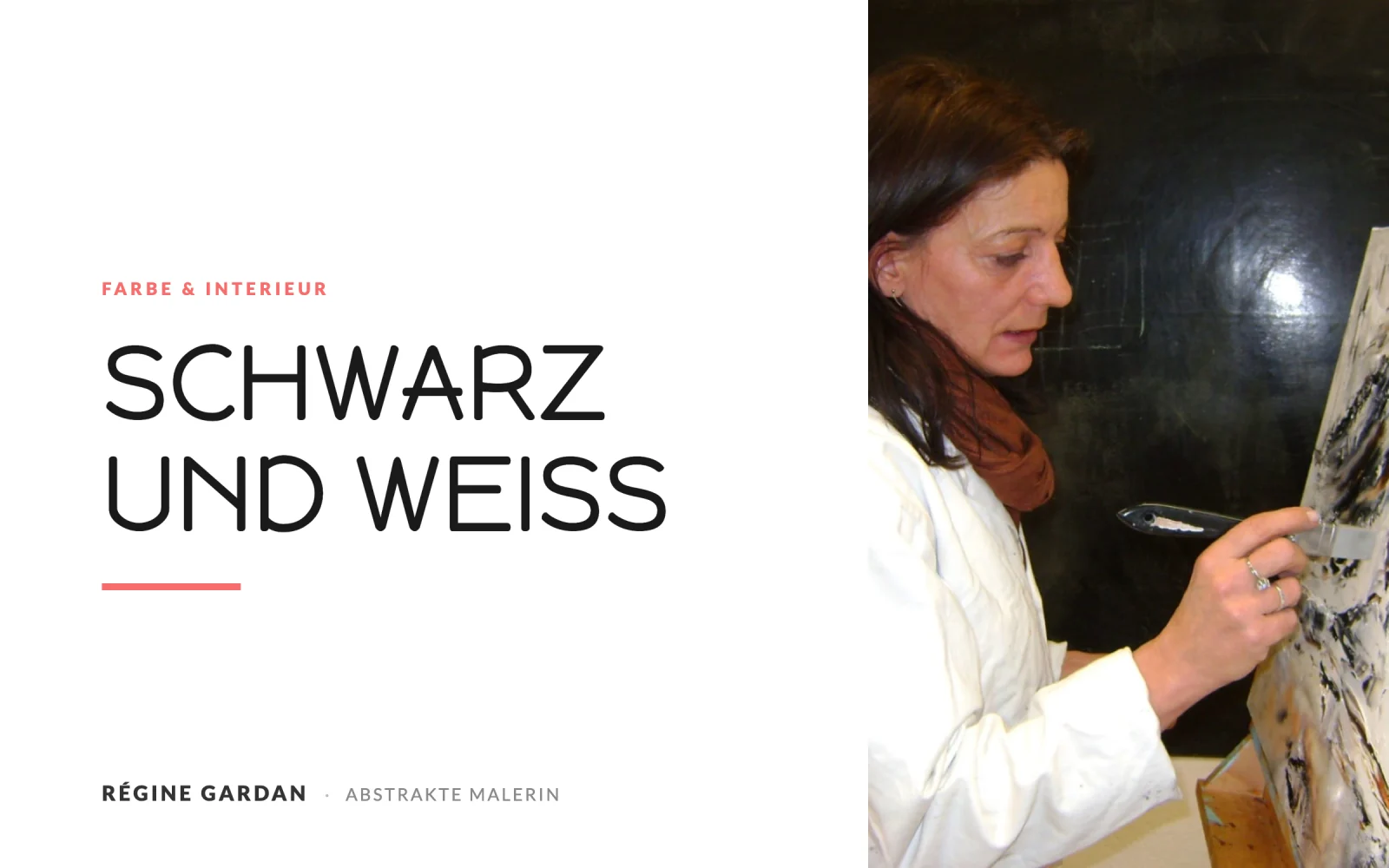 Warum ein abstraktes Bild in Schwarz und Weiß in Ihrem Zuhause aufhängen?