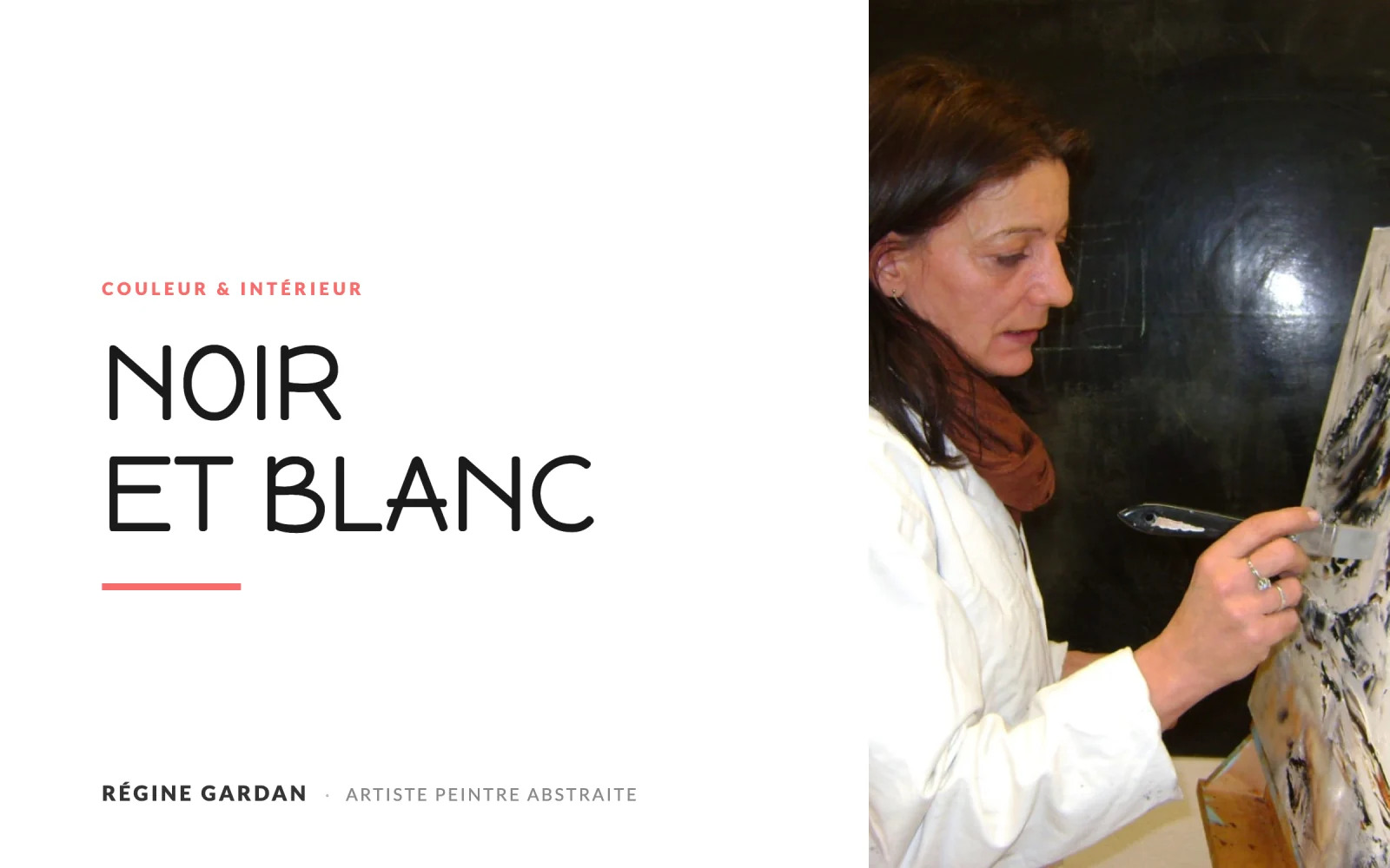 Pourquoi accrocher un tableau abstrait noir et blanc dans son intérieur ?
