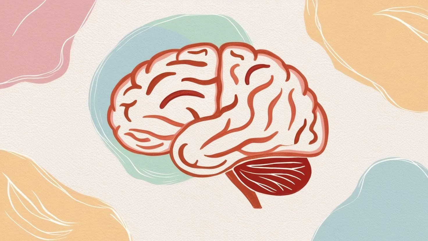 Abstrakte Malerei, die die Psychologie der Farben und ihre Gefühle zeigt
