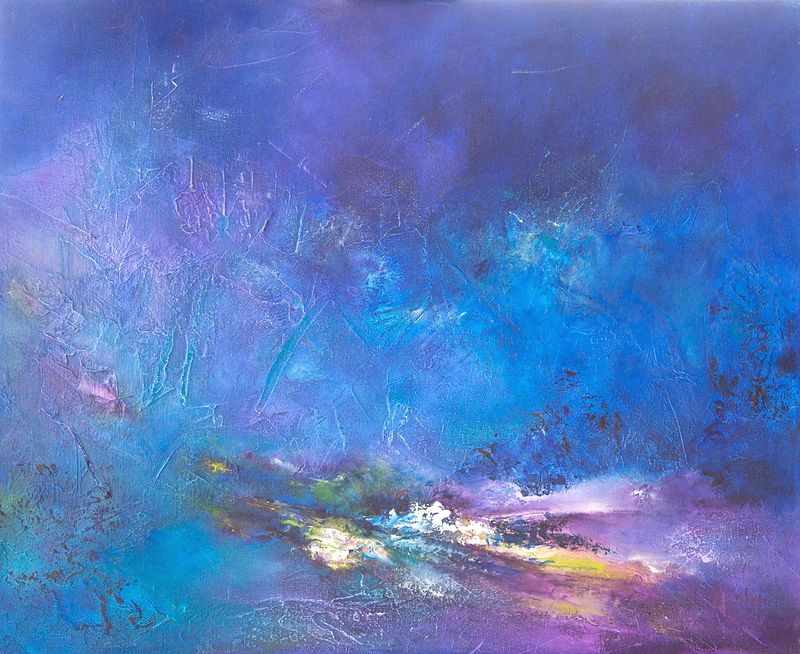 Cuadro Abstracto Azul 53 “Froid Polaire”