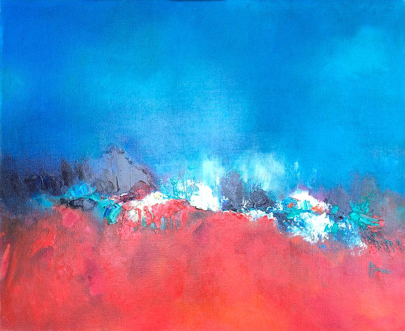 Cuadro Abstracto Azul 157 “Fusion”