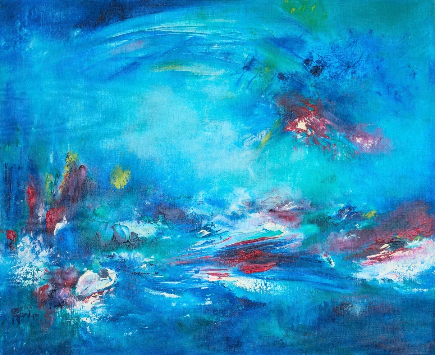 Cuadro Abstracto Azul 138 “Reflet”