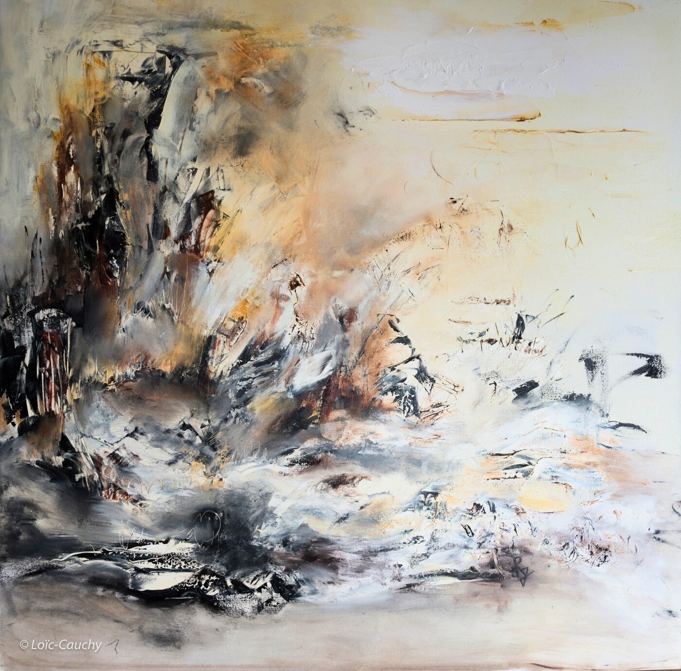 Cuadro Abstracto Amarillo 240 “Ambition”