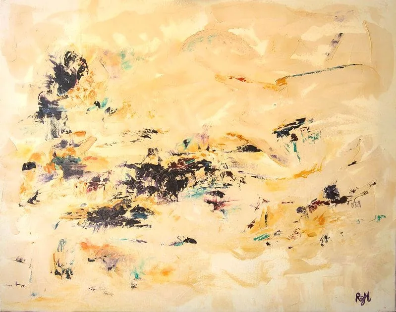Tableau Abstrait Jaune 8 “Mirage”