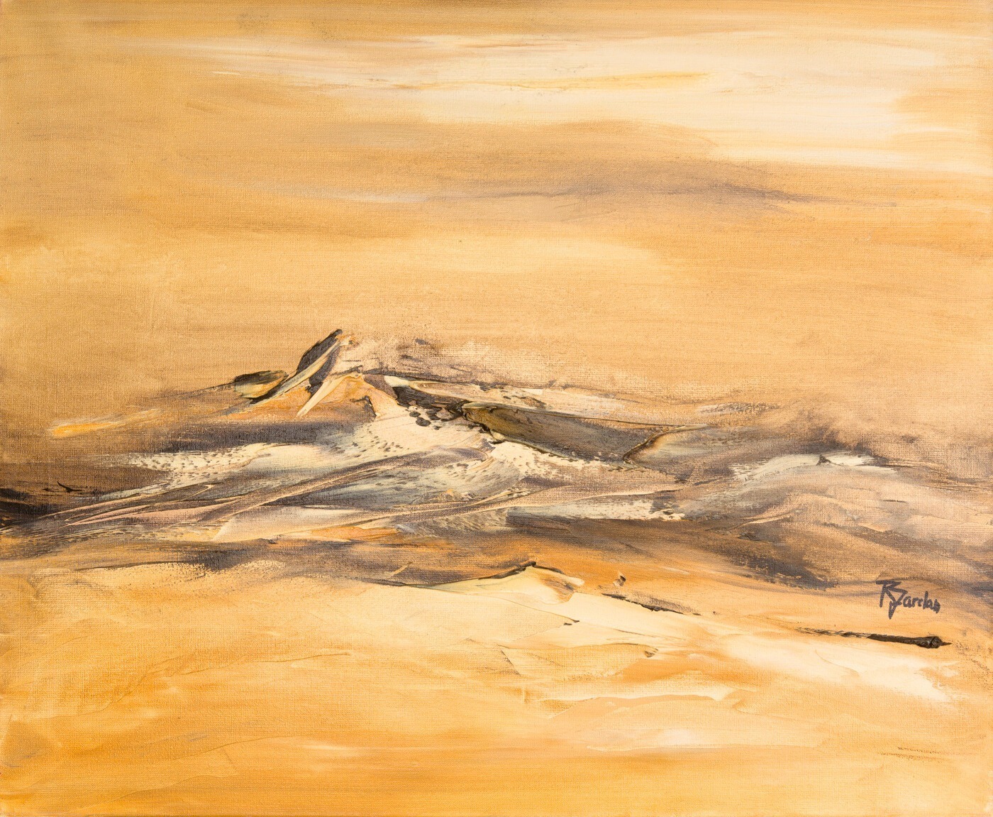Cuadro Abstracto Amarillo 162 “Sahara”