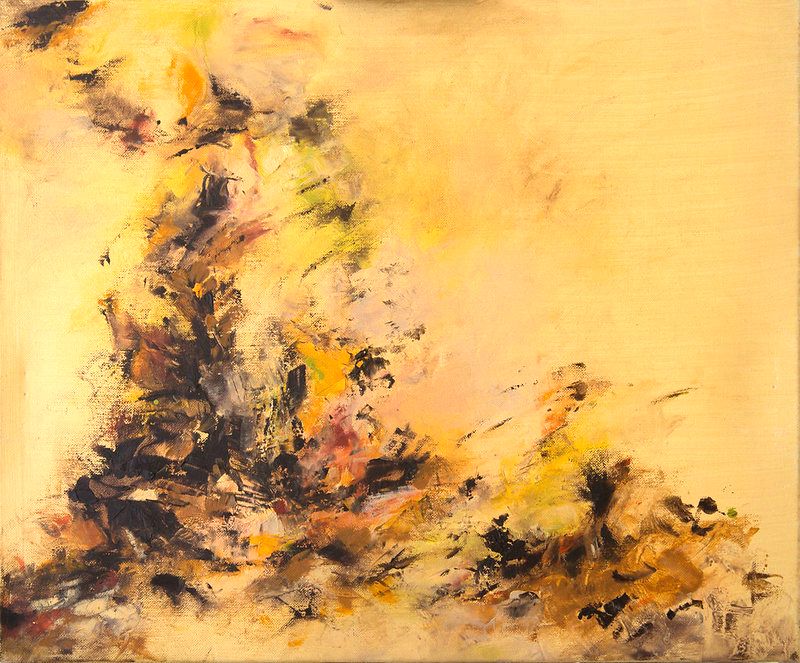 Cuadro Abstracto Amarillo 23 “Terre Volcanique”