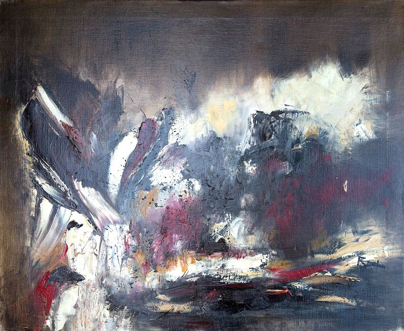 Cuadro Abstracto Negro 169 “Univers Carbone”