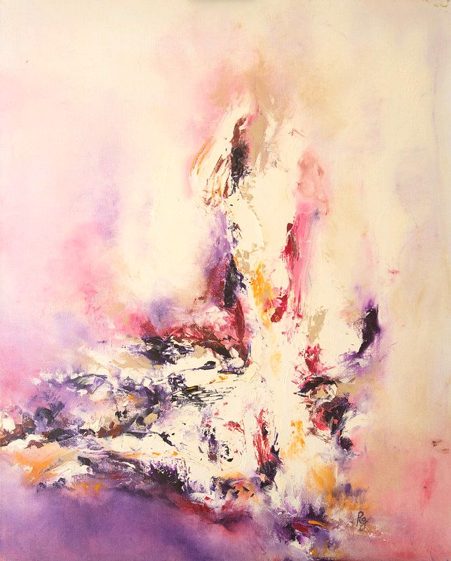 Cuadro Abstracto Rosa 49 “Feu Blanc”