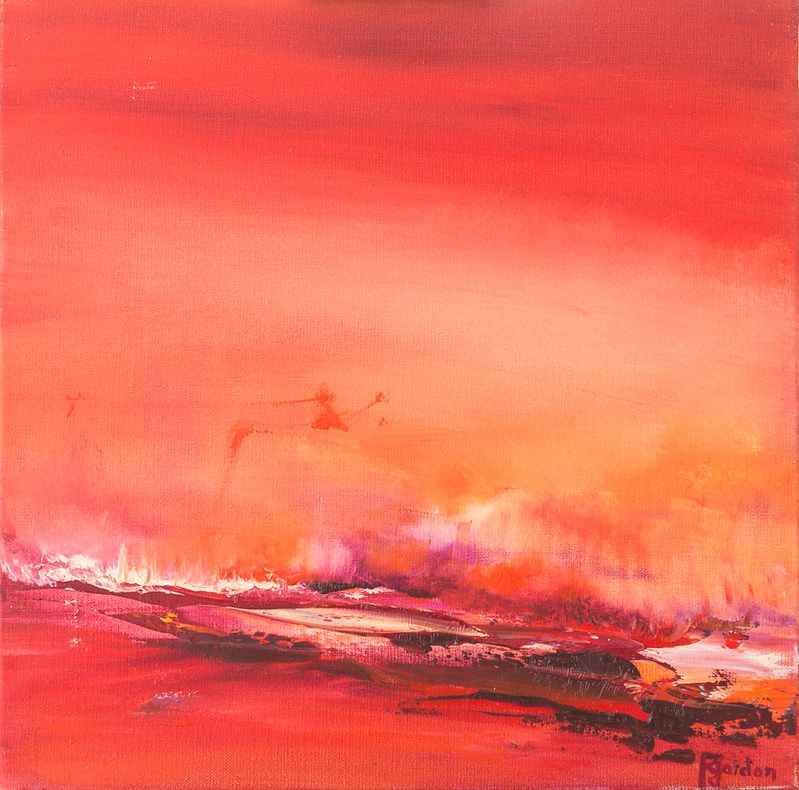 Cuadro Abstracto Rojo 102 “Atmosphère”