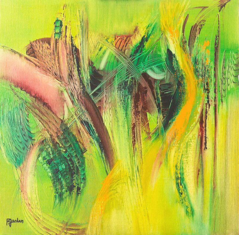 Cuadro Abstracto Verde 110 “Algue”