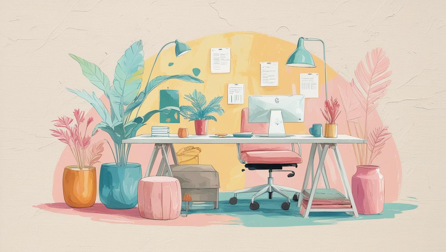 decoration entreprise toile abstraite