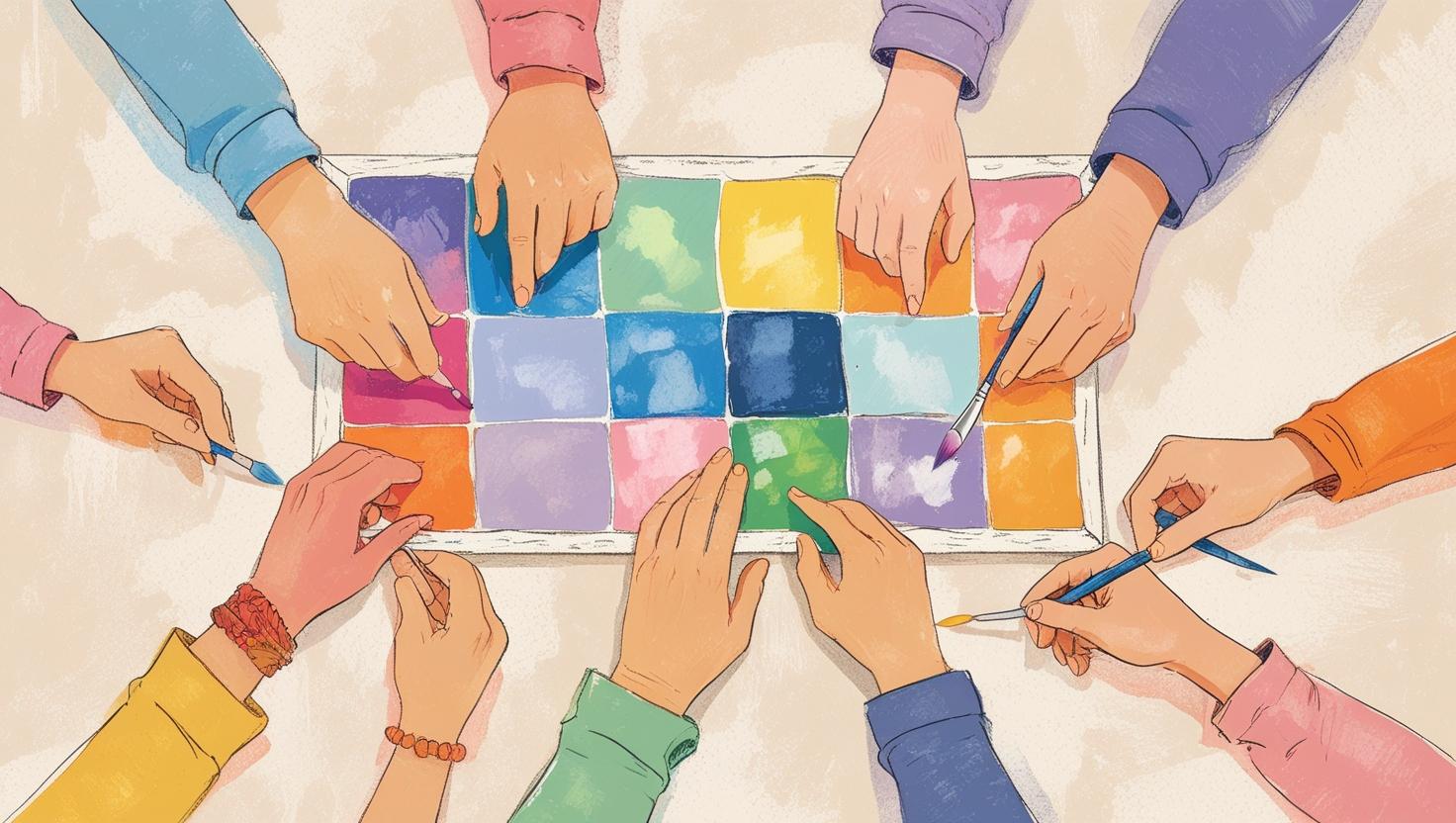 tableau abstrait acheteurs