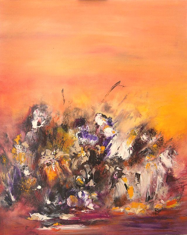 tableau abstrait rouge uluru