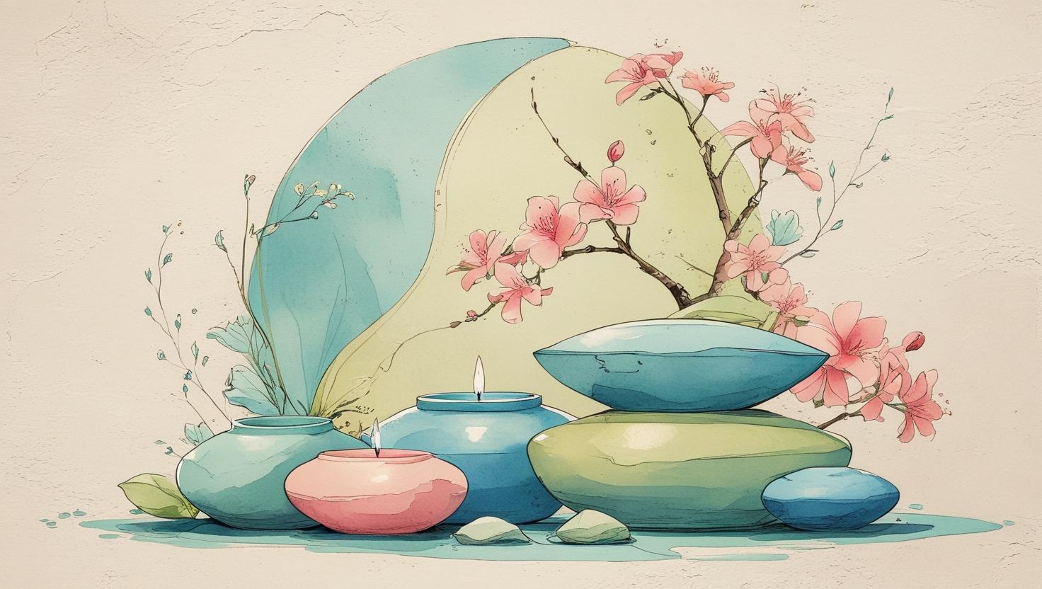 tableau zen peinture abstraite